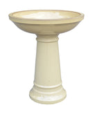 GLAZE BIRD BATH  - ASSORTED COLOURS - Sydney's Plant Market