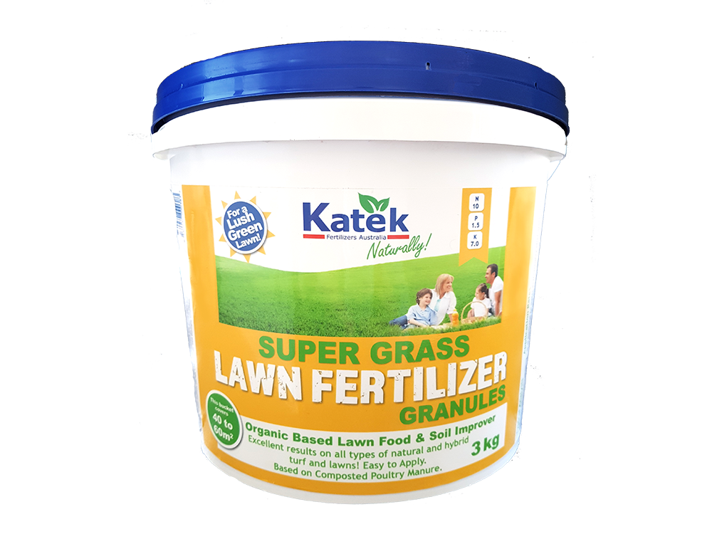 Katek 3kg Super Grass Lawn Fertiliser Granules