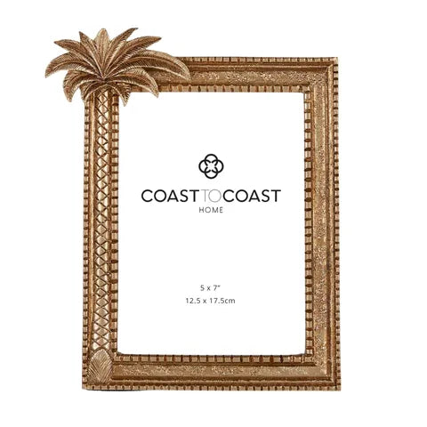 KEILANI RESIN 5X7" FRAME 19X22CM GOLD Sydney's Plant Market