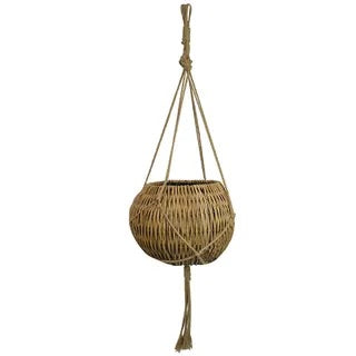 Rattan Ball Hang Basket - Sydney's Plant Market