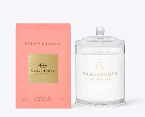 Glasshouse Fragrance Candle Sydney Sundays 380g - Sydney's Plant Market