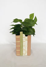 Load image into Gallery viewer, Aspen Book Planter Pink, Green &amp; White
