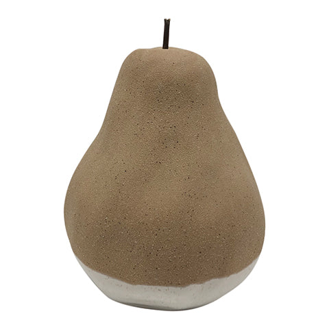 Airlie Pear Clay/White Ornament