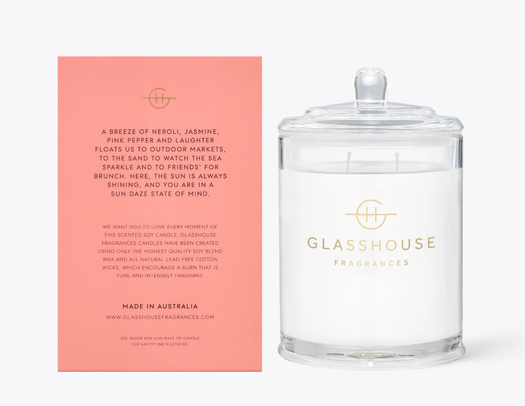 Glasshouse Fragrance Candle Sydney Sundays 380g