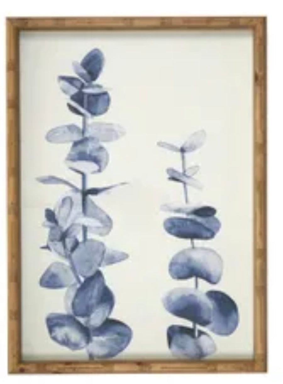 BLEU FRAME GLASS PRINT 40X55CM 4 ASST Sydney's Plant Market