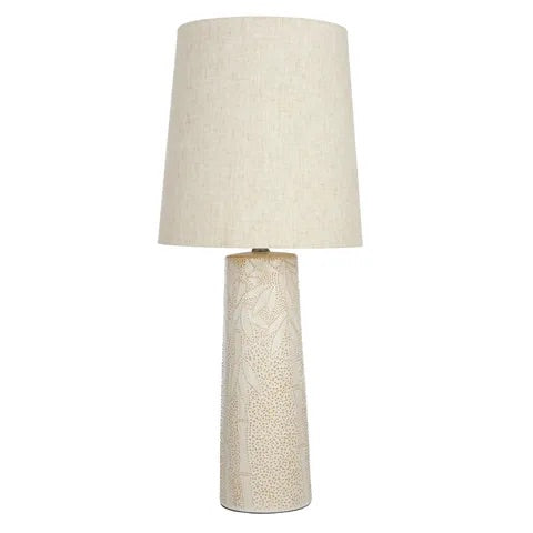 PALM COVE CERAMIC LAMP WHITE Sydney's Plant Market