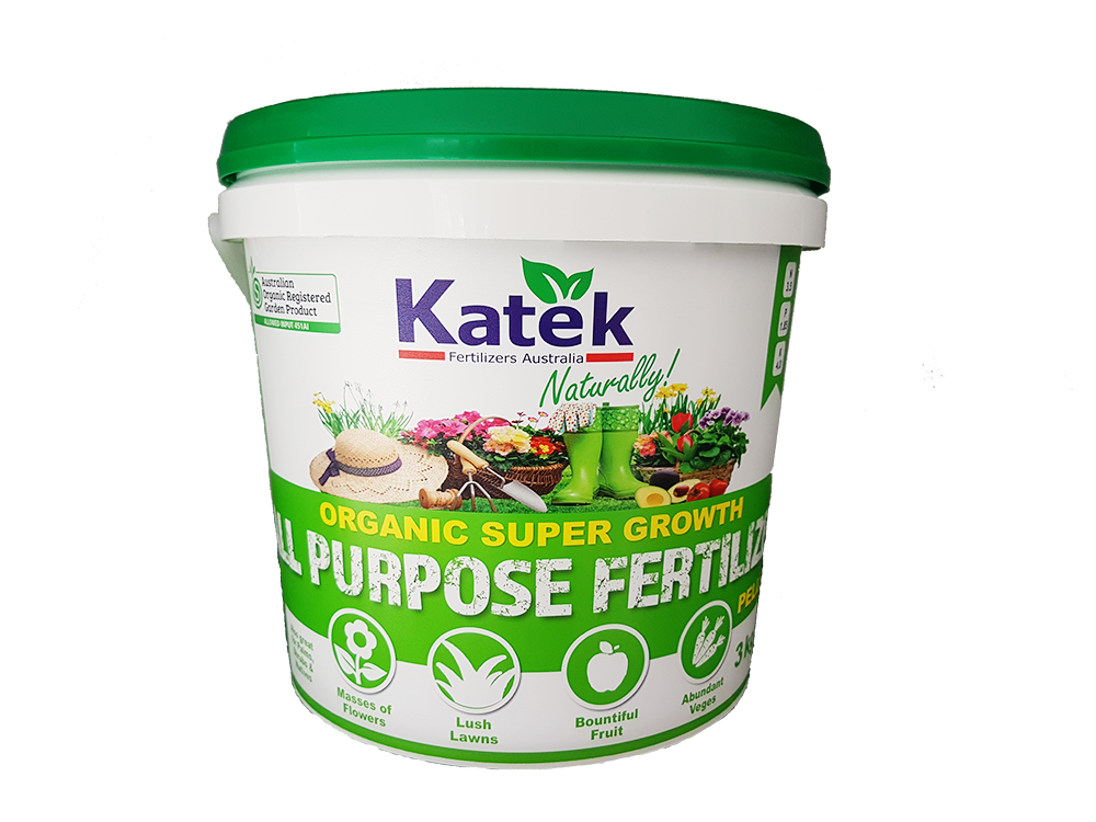 Katek 3kg Organic Super Growth All-Purpose Fertilizer Pellets