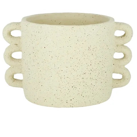 LOOPS CEMENT POT 33X20.5CM - Sydney's Plant Market