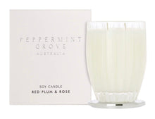 Load image into Gallery viewer, Peppermint Grove Candle ‘Red Plum &amp; Rose’
