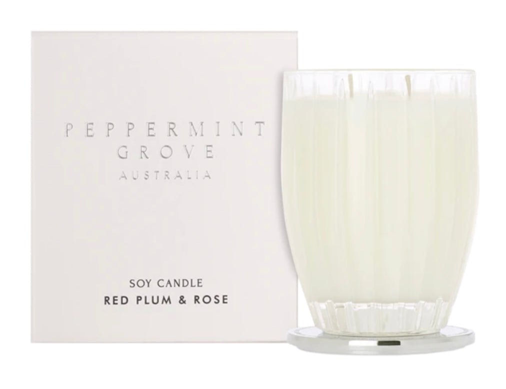 Peppermint Grove Candle ‘Red Plum & Rose’