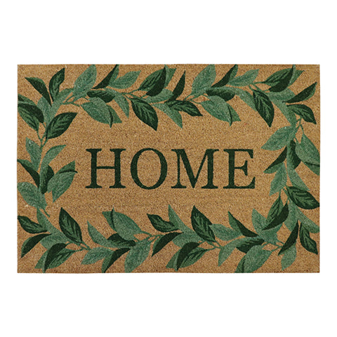 Home leaf border doormat