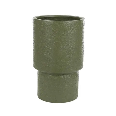 SAMIRA COMP POT 30X48CM OLIVE GREEN