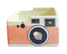 Load image into Gallery viewer, Retro Camera Planter Pink H6x10cm
