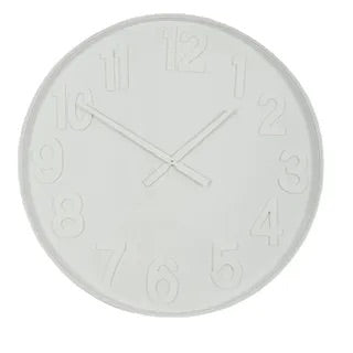 Wilton Metal 80cm Clock White - Sydney's Plant Market