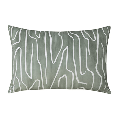 Crevice Sage Velvet/Linen Cushion 40x60cm