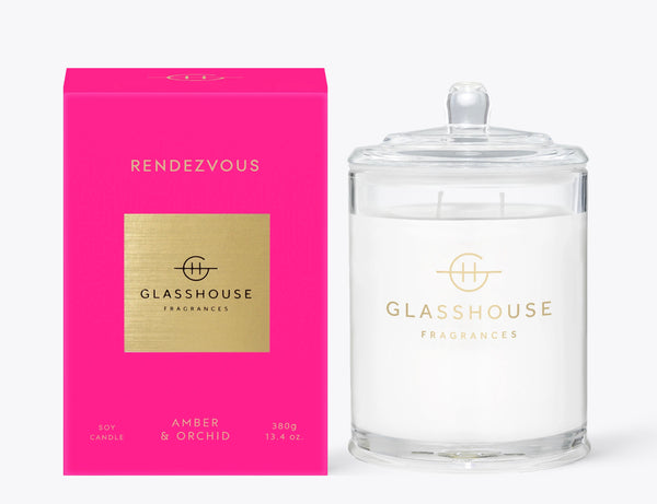 Glass House Fragrance Candle Rendezvous 380g - Sydney's Plant Market