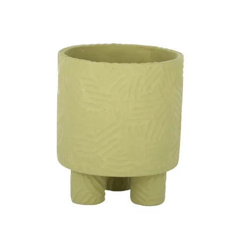 DIGORY CEMENT POT 17.5X20.5CM SAGE - Sydney's Plant Market