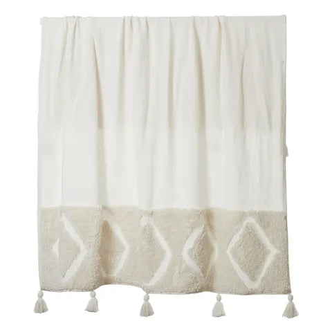 JONES COTTON TUFTED THROW 125X150CM