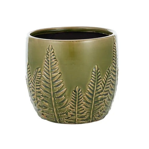 FENIX CERAMIC POT 18.5X17CM GREEN Sydney's Plant Market