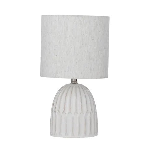 PAIGE CERAMIC LAMP 25.5X44CM- IVORY/NAT Sydney's Plant Market