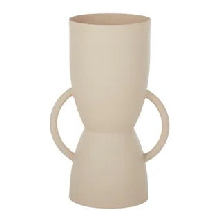 AMOS METAL VASE 20X30CM TAUPE Sydney's Plant Market