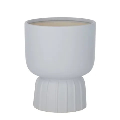 Pleat Ceramic Footed Pot - Sydney's Plant Market