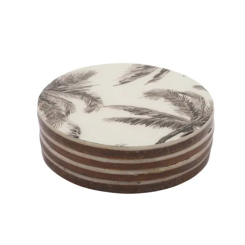 WAIKIKI S/4 RESIN COASTERS 10CM