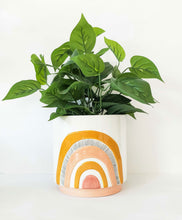 Load image into Gallery viewer, Woodstock Rainbow Planter Mustard &amp; Pink
