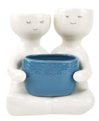 Friends holding a pot Planter Mustard Lg 21cm H21x20x12cm Sydney's Plant Market